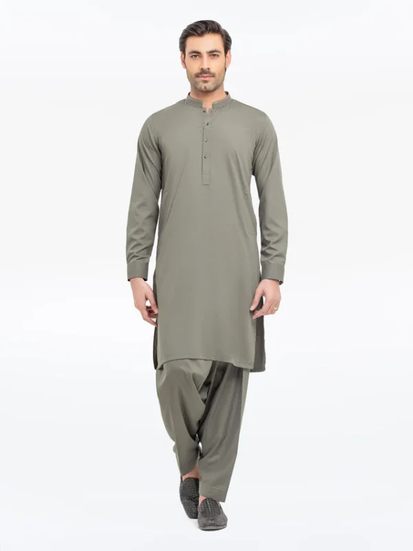 25_M_MenKurtaShalwarTailored_EMTKST5-99538_1 Men's Sage Green Kurta Shalwar