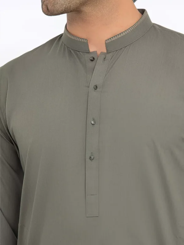 25_M_MenKurtaShalwarTailored_EMTKST5-99538_4 Men's Sage Green Kurta Shalwar