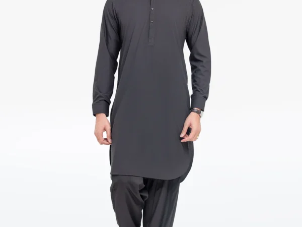 Men's Black Kurta Shalwar