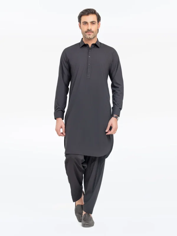 25_M_MenKurtaShalwarTailored_EMTKST5-99553_1 Men's Black Kurta Shalwar
