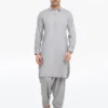 Men's Grey Kurta Shalwar