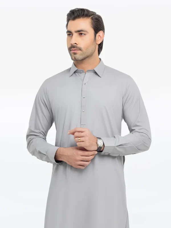 25_M_MenKurtaShalwarTailored_EMTKST5-99563_2 Men's Grey Kurta Shalwar