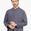 Men's Dark Grey Kurta Shalwar