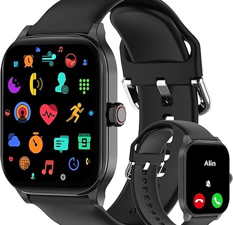 Smart Watch 2.01" Smartwatch for Android Phones and iPhone with Heart Rate, Sleep Monitor,100+Sports Fitness Watch, Waterproof Fitness Tracker for Men Women
