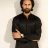 Men's Sage Black Shalwar Kameez