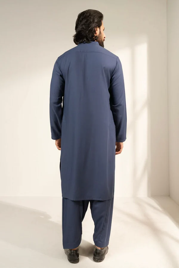 Men's Sage Blue Shalwar Kameez