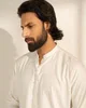 Men's Sage White Shalwar Kameez